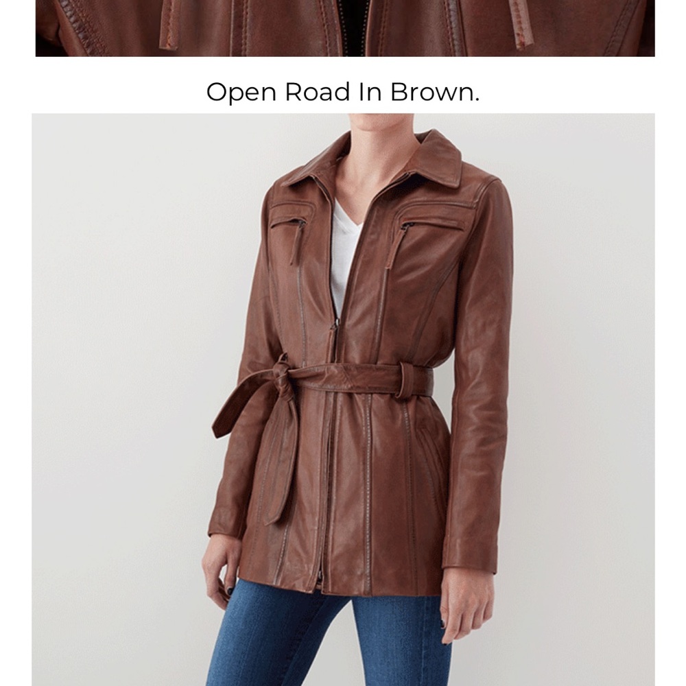 Hobo Brown Leather Jacket
